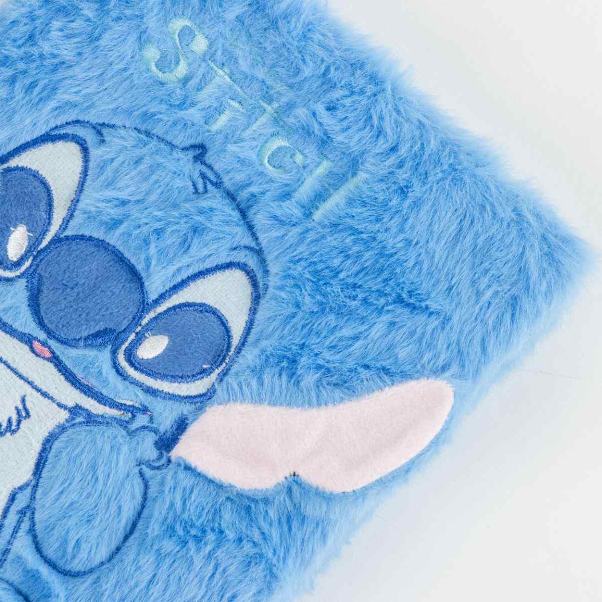 Disney Lilo & Stitch Plüsch Notizbuch für Kinder Schreibwaren mit Stoffeinband