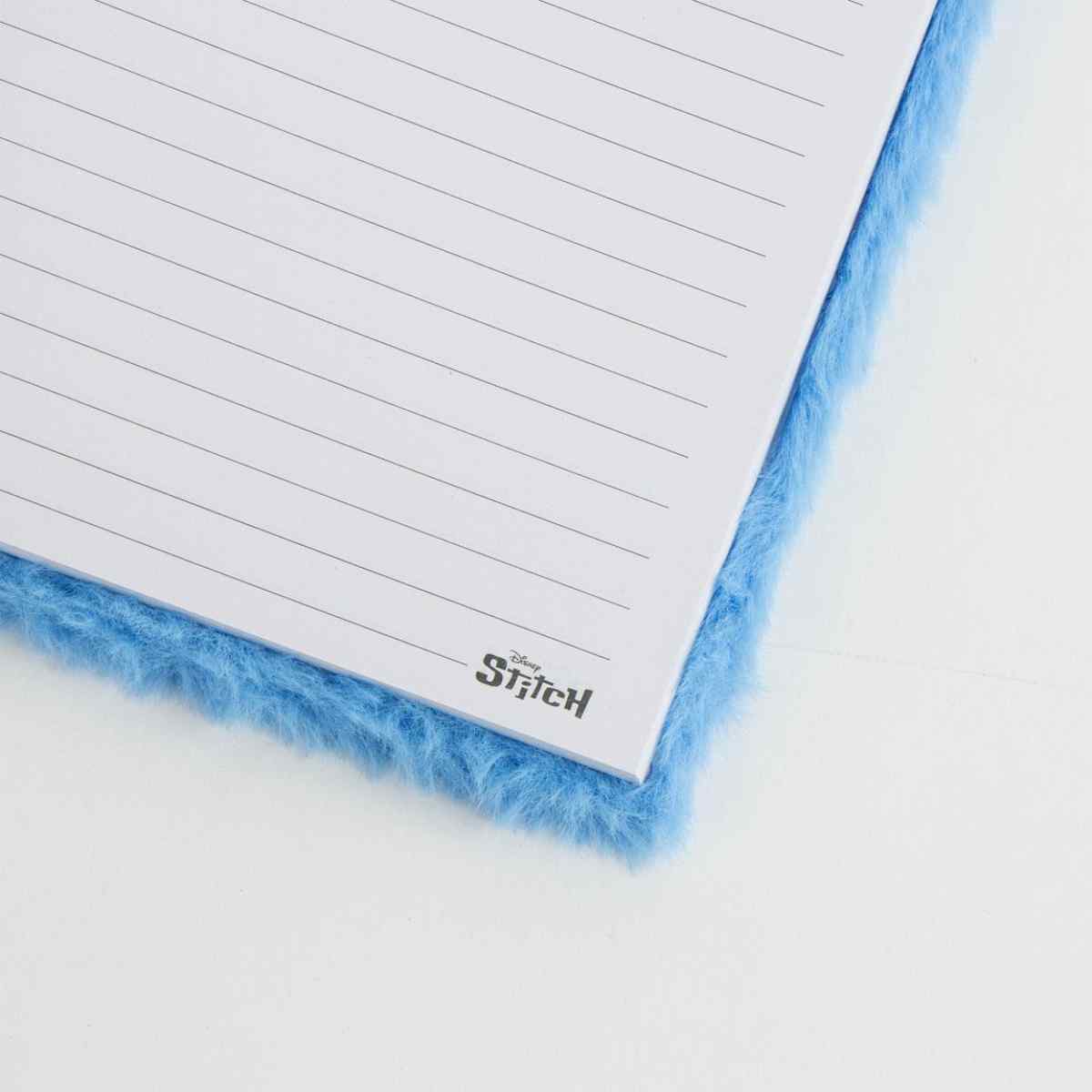 Disney Lilo & Stitch Plüsch Notizbuch für Kinder Schreibwaren mit Stoffeinband