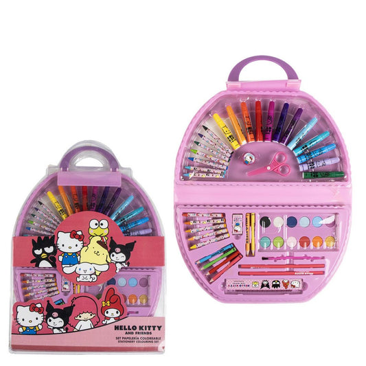 Hello Kitty Ausmal- und Schreibset – Kreatives 50-teiliges Malset für Mädchen