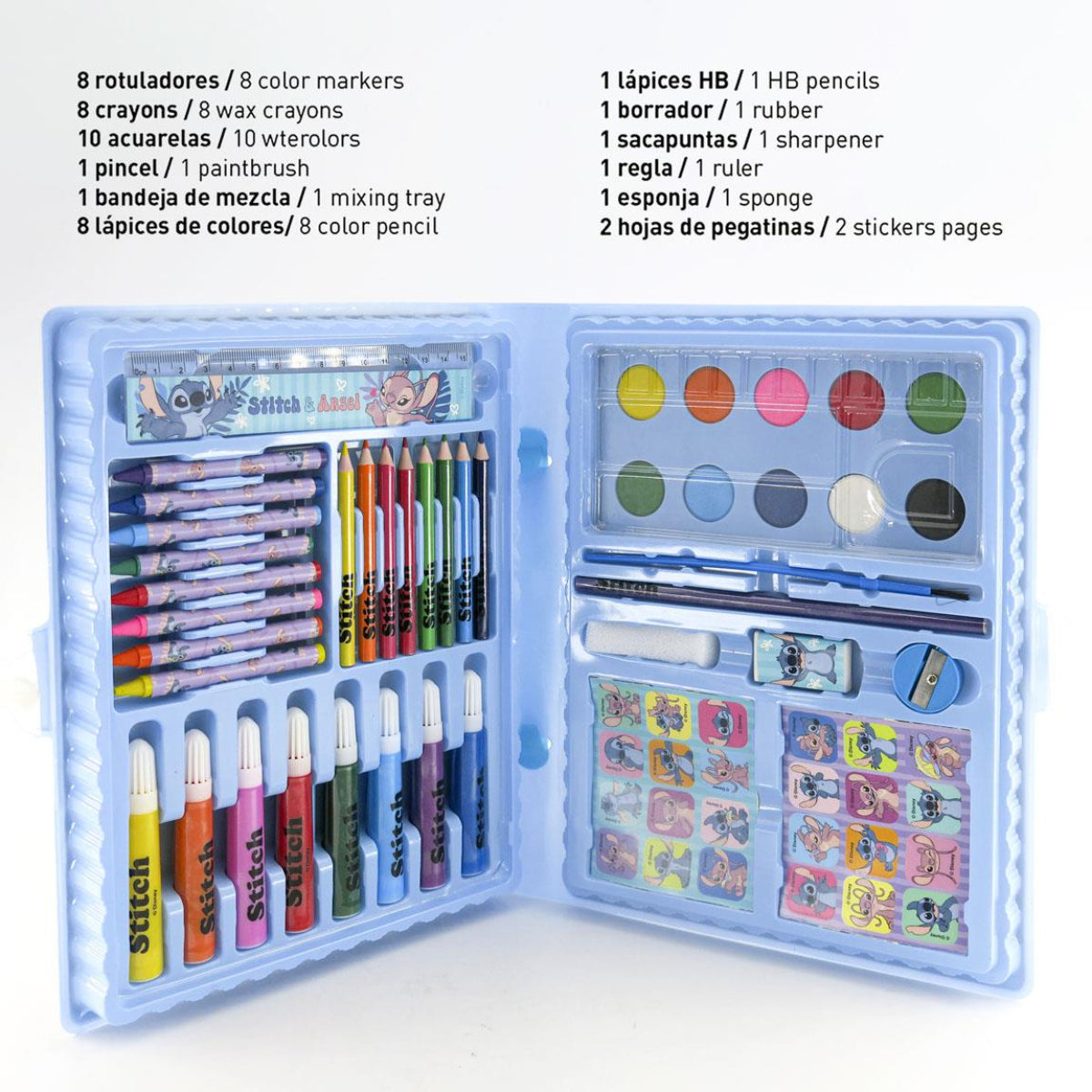 Disney Stitch Schreibwaren-Set Ausmalbares Kreativset für Kinder