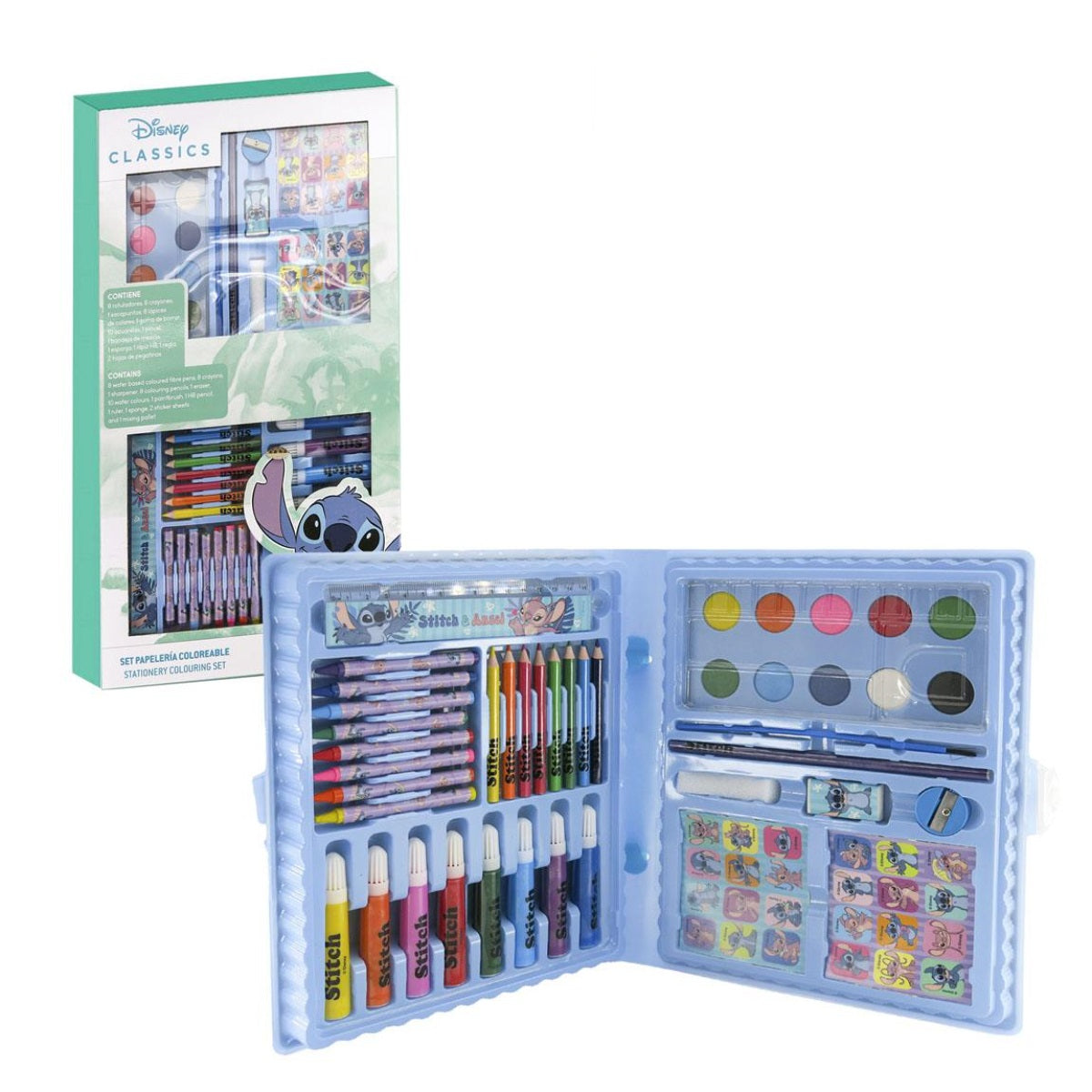 Disney Stitch Schreibwaren-Set Ausmalbares Kreativset für Kinder