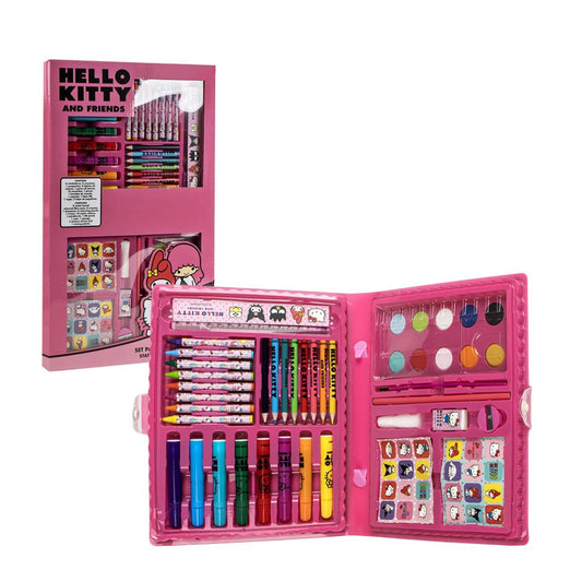 Hello Kitty Mal- und Schreibset – Kinder Schreibwaren-Set zum Ausmalen