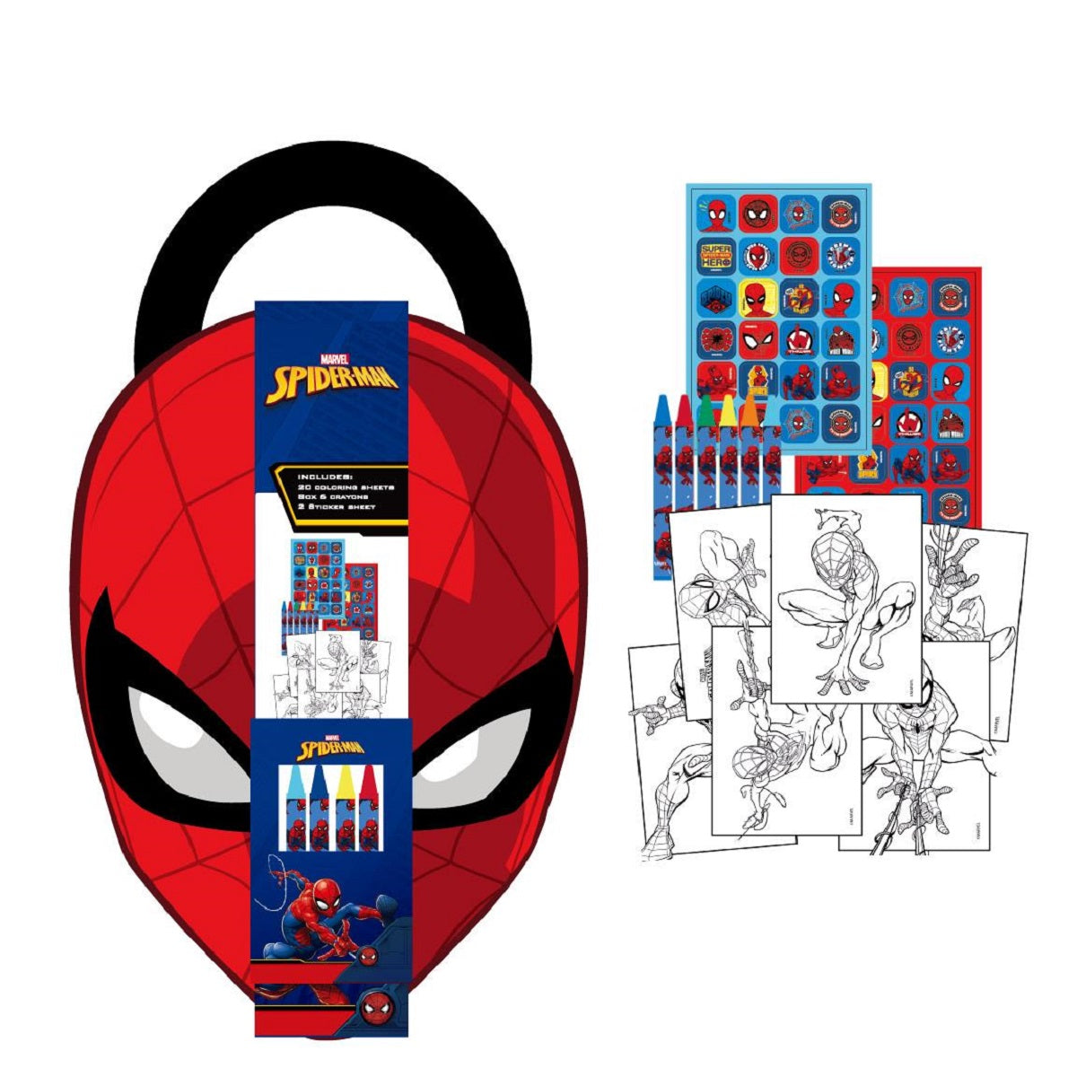Spiderman Heft Farbiges Notizheft & Schreibheft für Mädchen