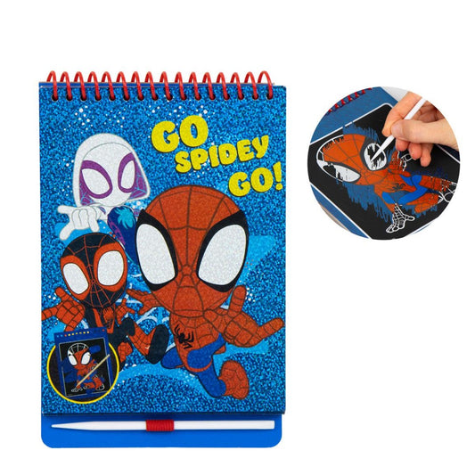 Spiderman Kreativset Scratch Book Kratzbilder & Zeichenspaß