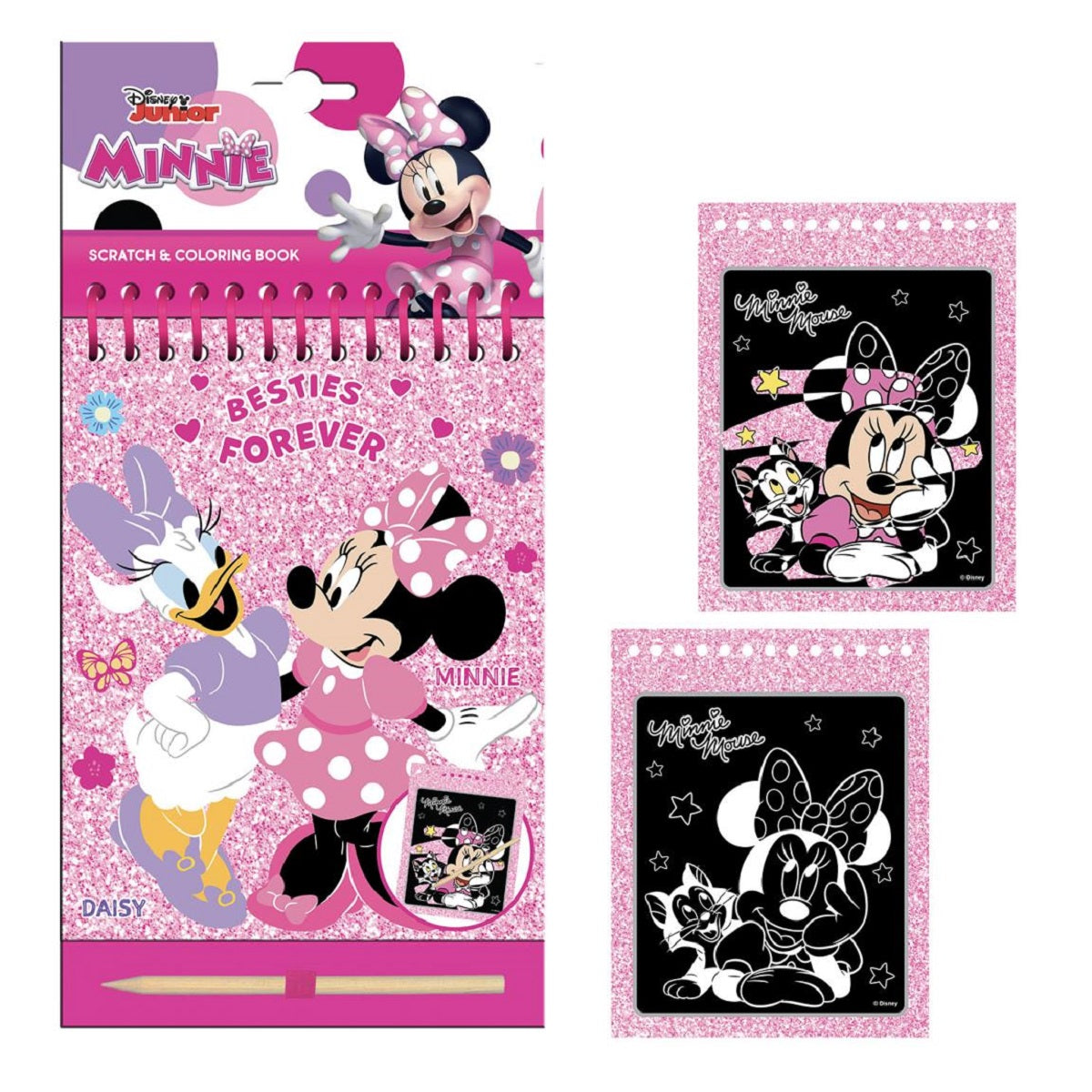 Disney Minnie Mouse Kreativset Scratch Book Kratzbilder & Zeichenspaß