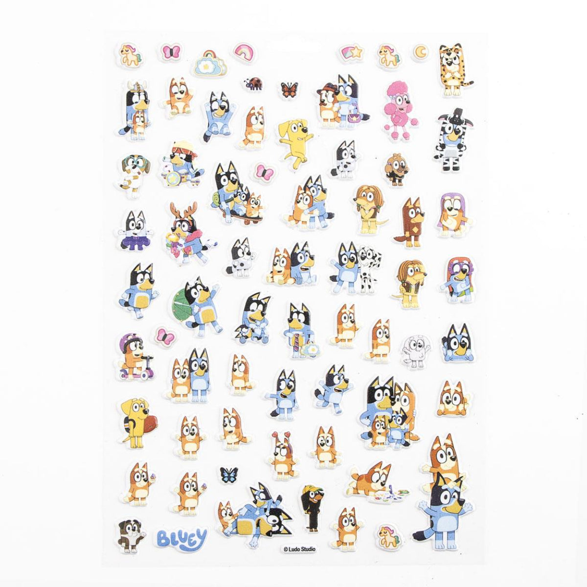 Bluey Sticker-Set für Kinder – 300 Teilig Bunte Aufkleber zum Basteln & Dekorieren