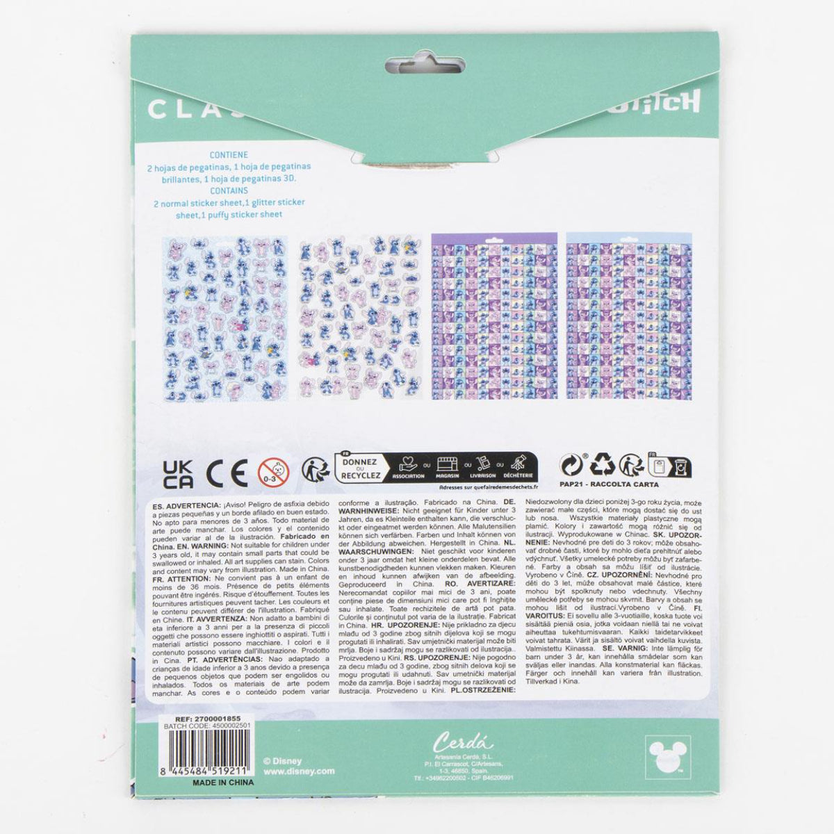 Disney Stitch Sticker Set Kinder Aufkleber Bastelset Deko Schule
