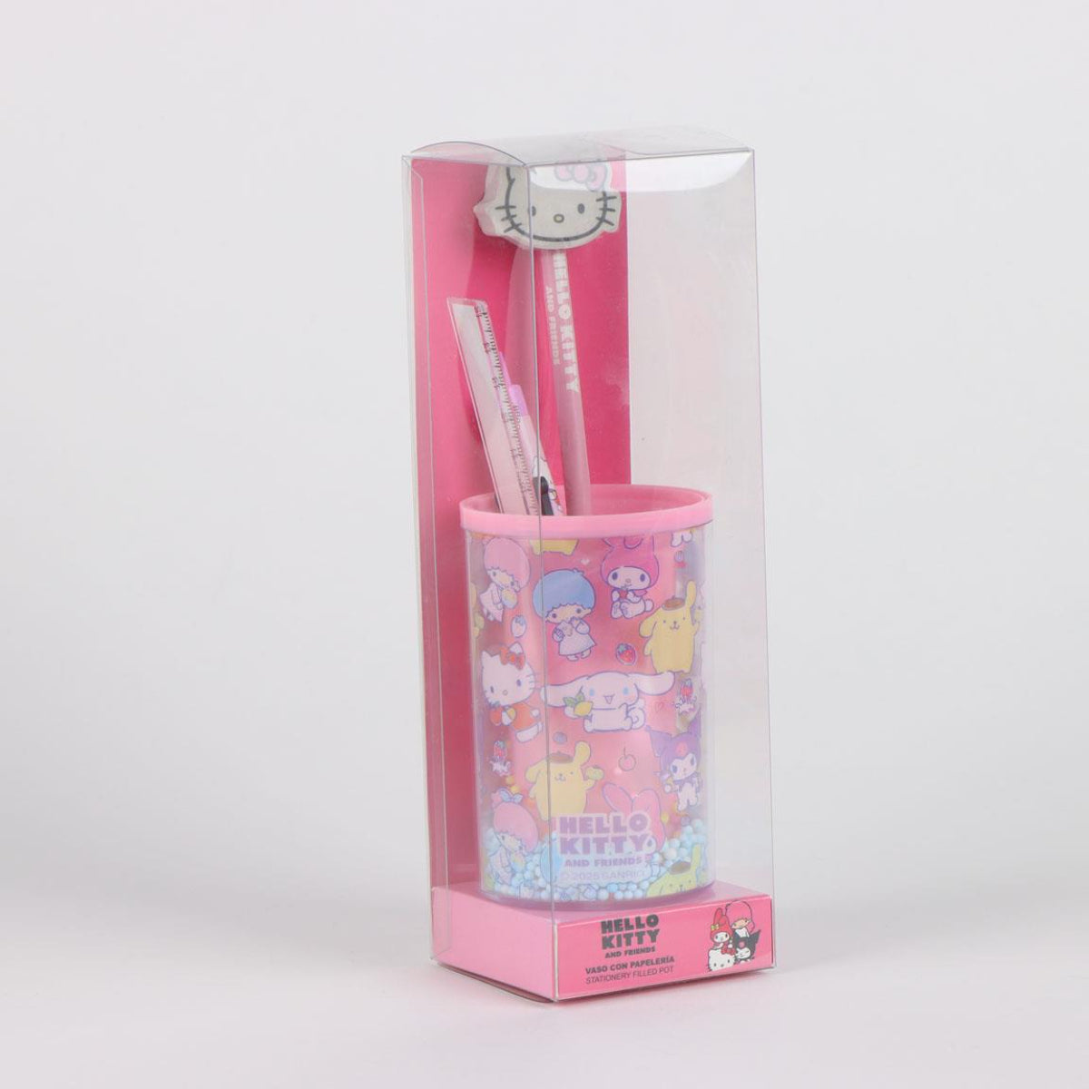 Sanrio Hello Kitty Schreibwaren Set Kinder mit Stift Becher und Bleistift