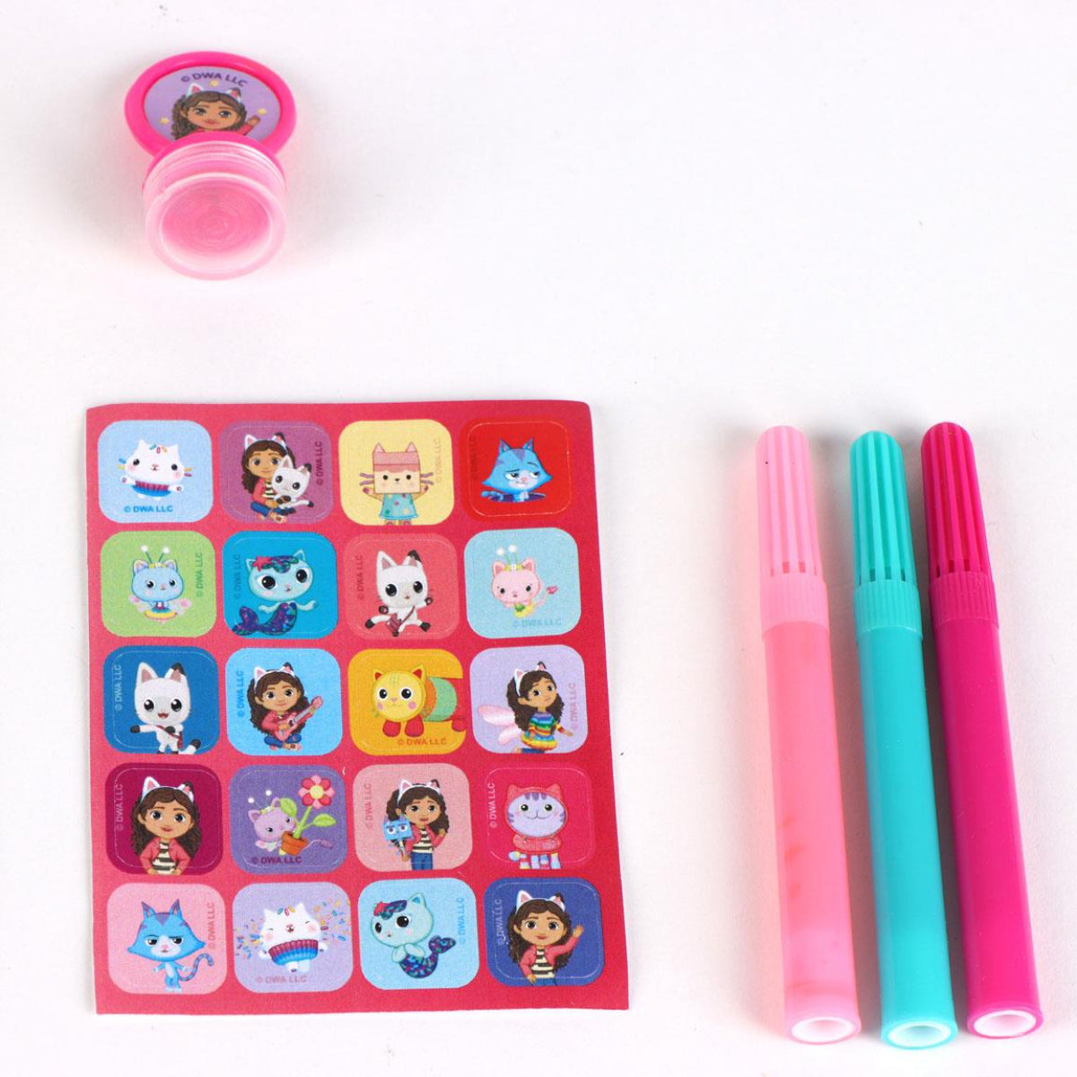 Gabby’s Dollhouse Notizbuch-Set für Kinder – Schreibwaren mit Stickern & Stiften