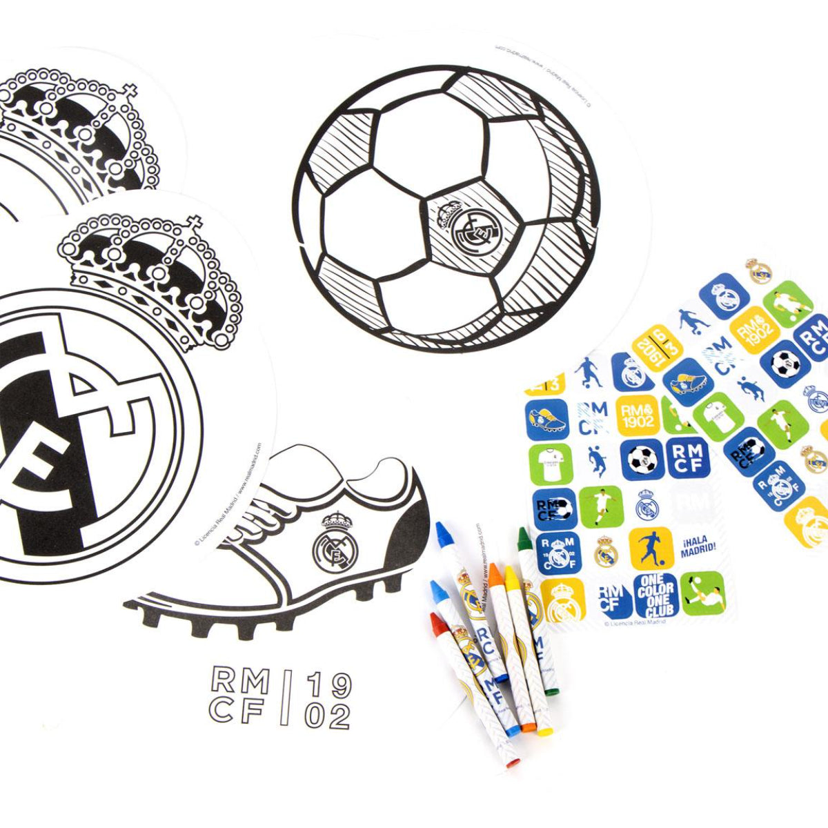 Super Activity Album Real Madrid Beschäftigungsbuch mit Spielen & Farben