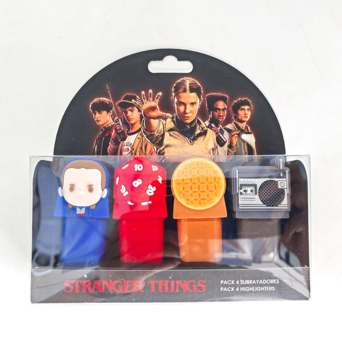 Stranger Things Textmarker Set 4er Pack für Schule und Büro