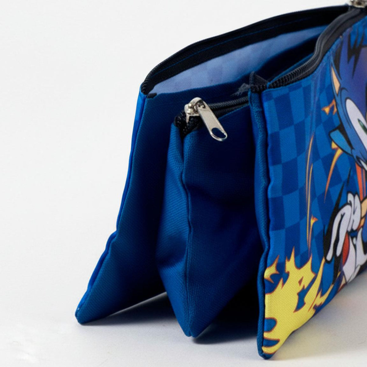 Sonic Federtasche mit 3 Fächern für Stifte und Schulbedarf