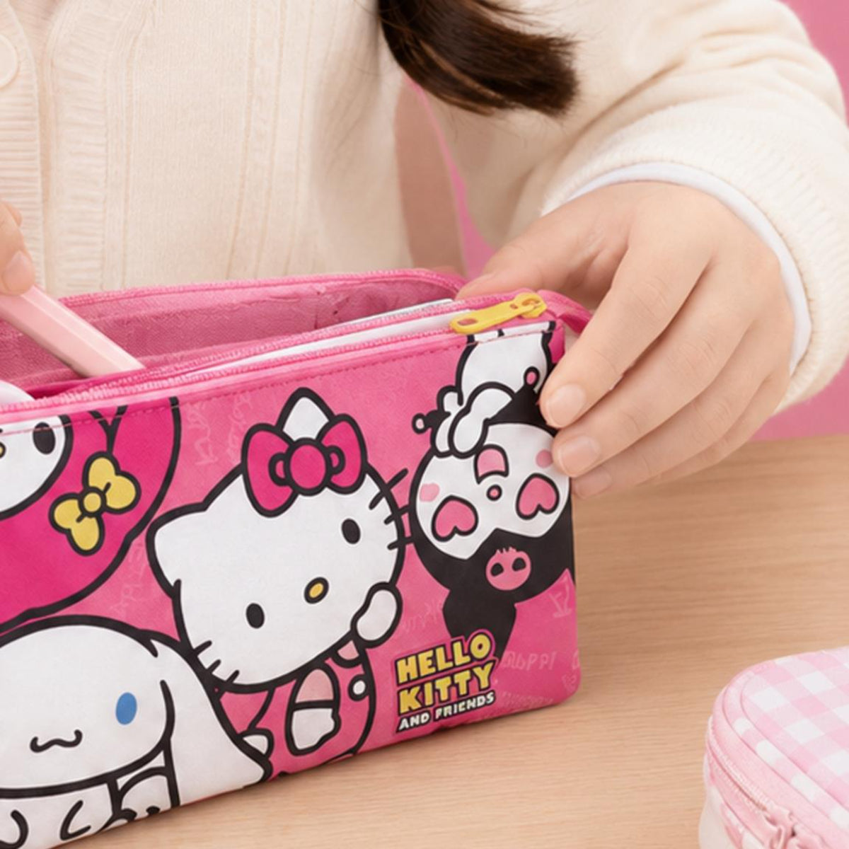 Hello Kitty Mäppchen Kinder für Stifte Schulzubehör und Schreibwaren
