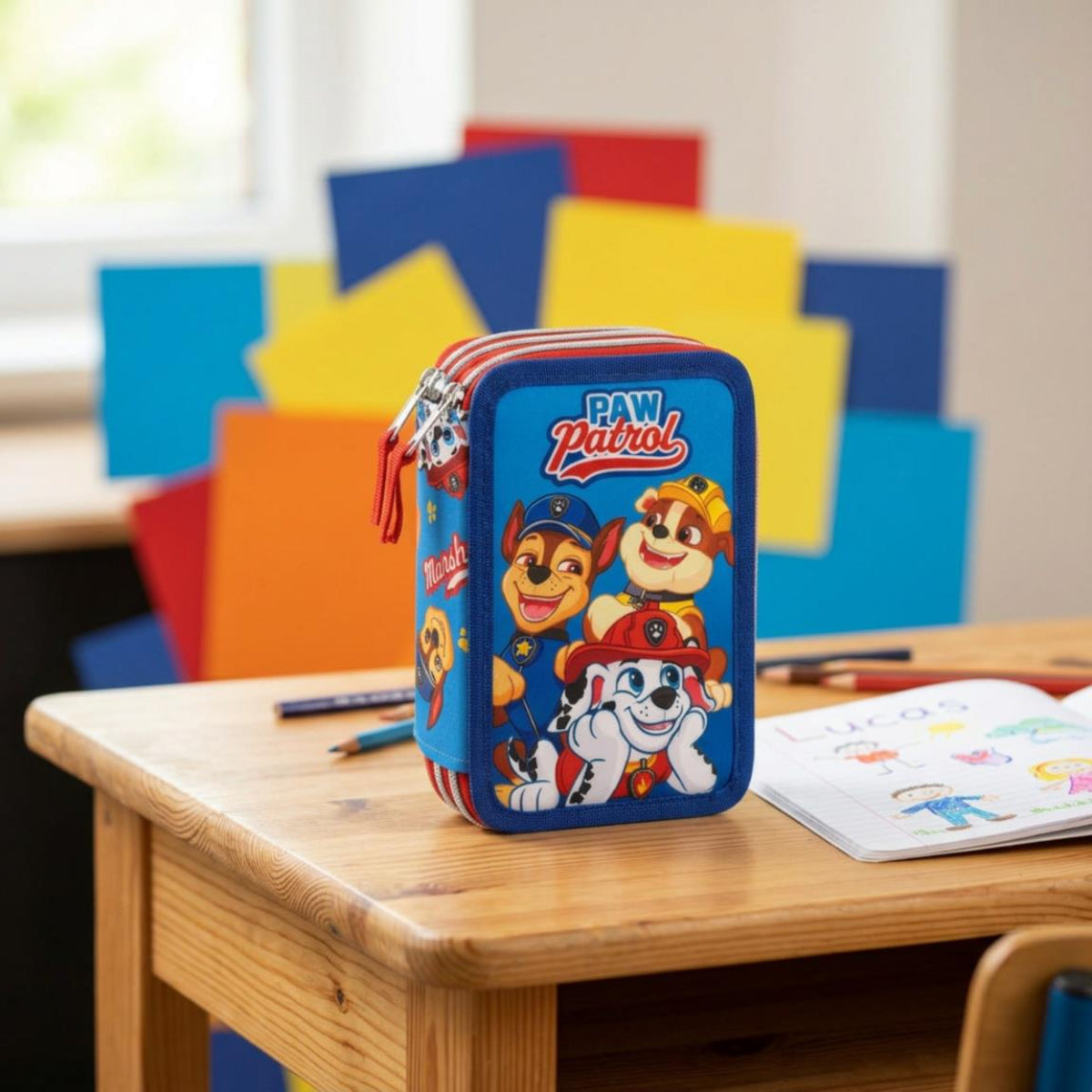 Paw Patrol Mäppchen Federtasche Stifteetui für Schule Kindergarten und unterwegs