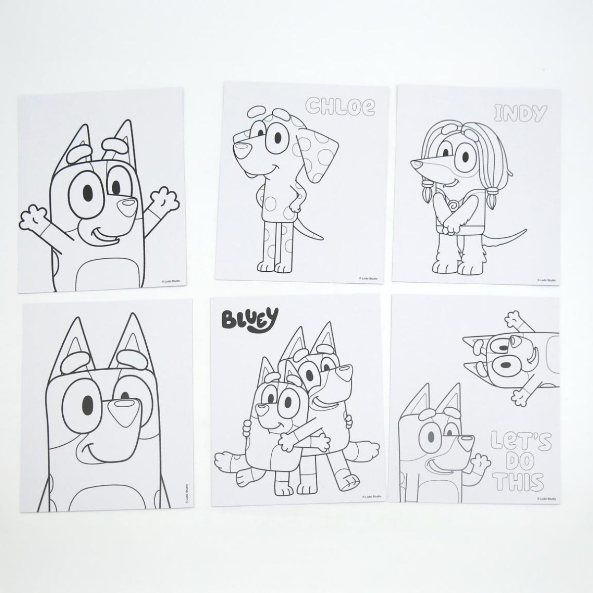 Bluey Kinder Malset im Rucksack Format kompakt für Reisen Ausflüge und kreative Beschäftigung