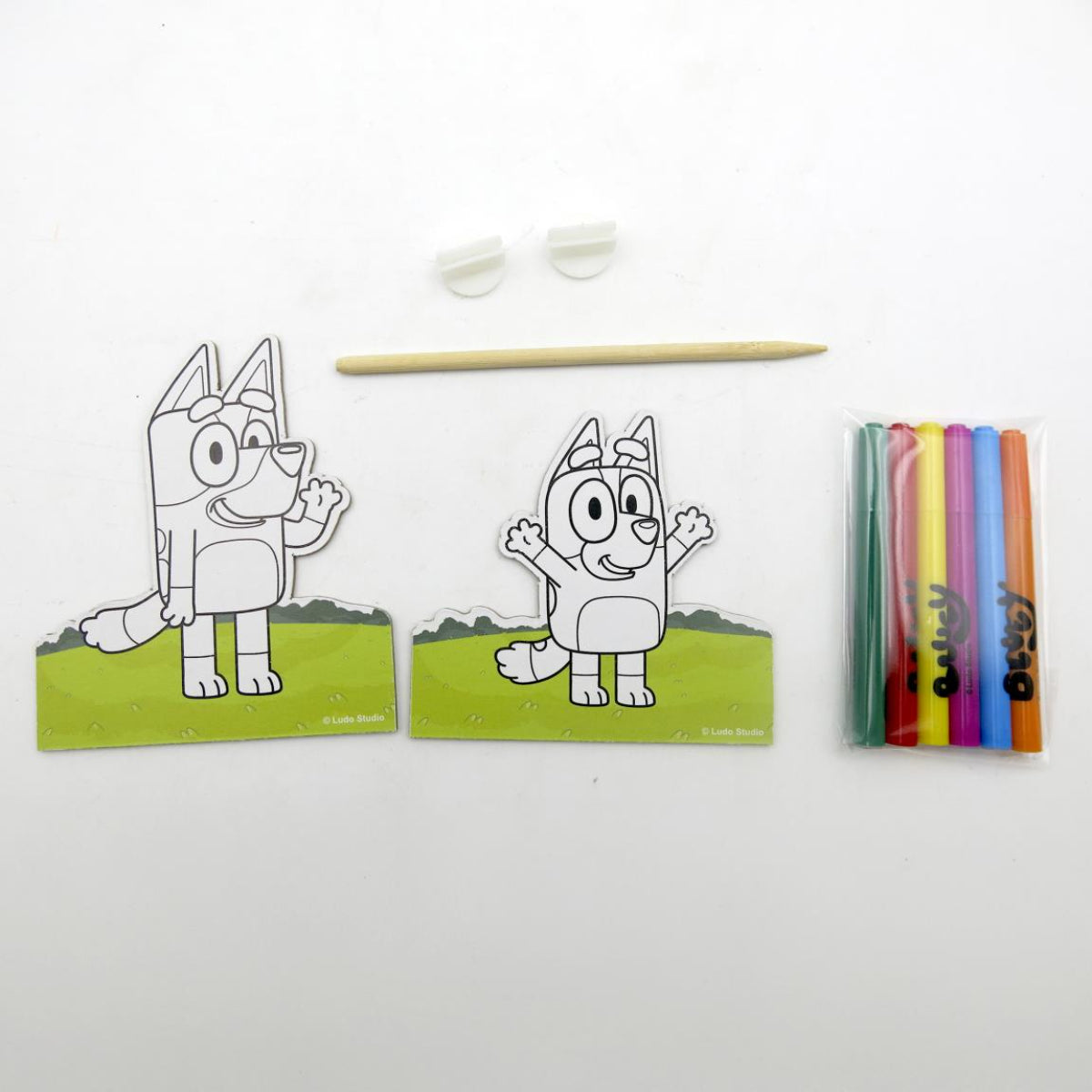Bluey Kinder Malset im Rucksack Format kompakt für Reisen Ausflüge und kreative Beschäftigung