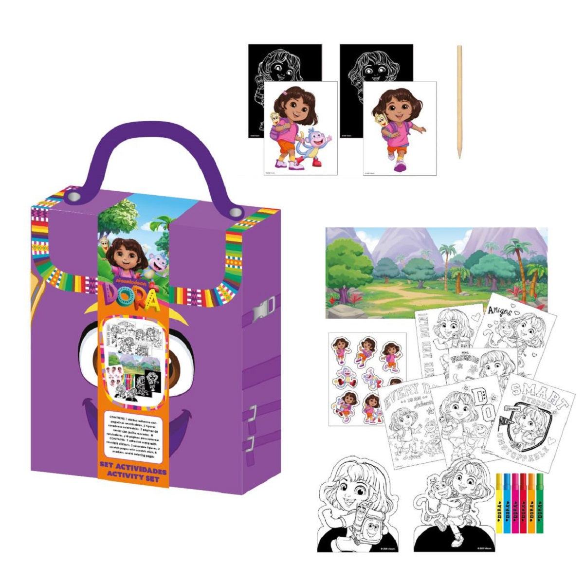 Dora die Entdeckerin Kreativset Kinder Malrucksack Schulbedarf