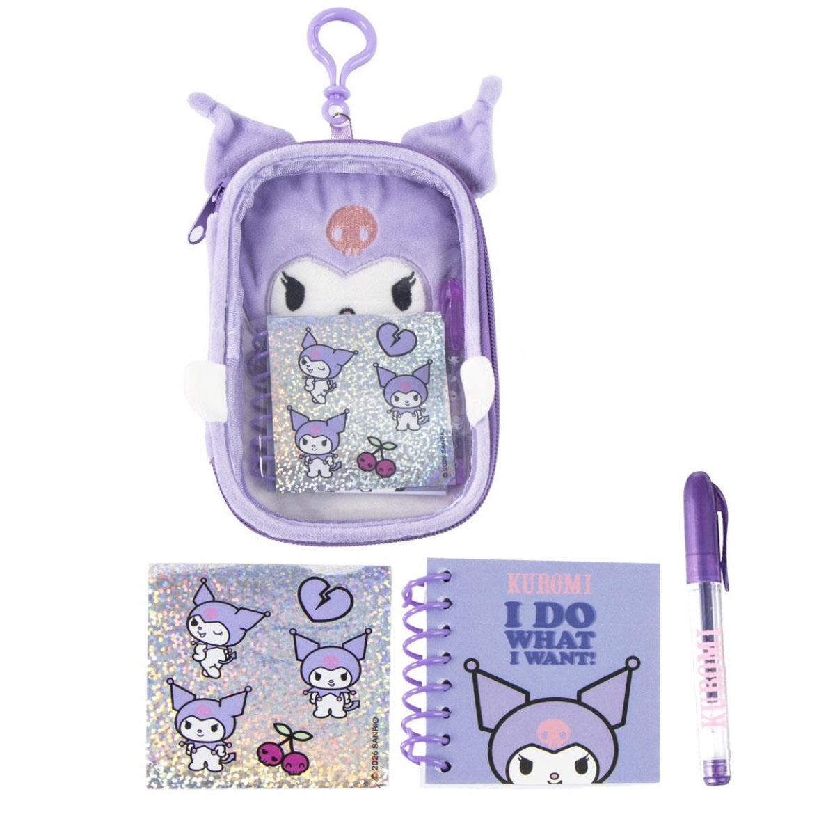 Hello Kitty Kuromi Plüsch Schreibwaren Set für Schule und Freizeit