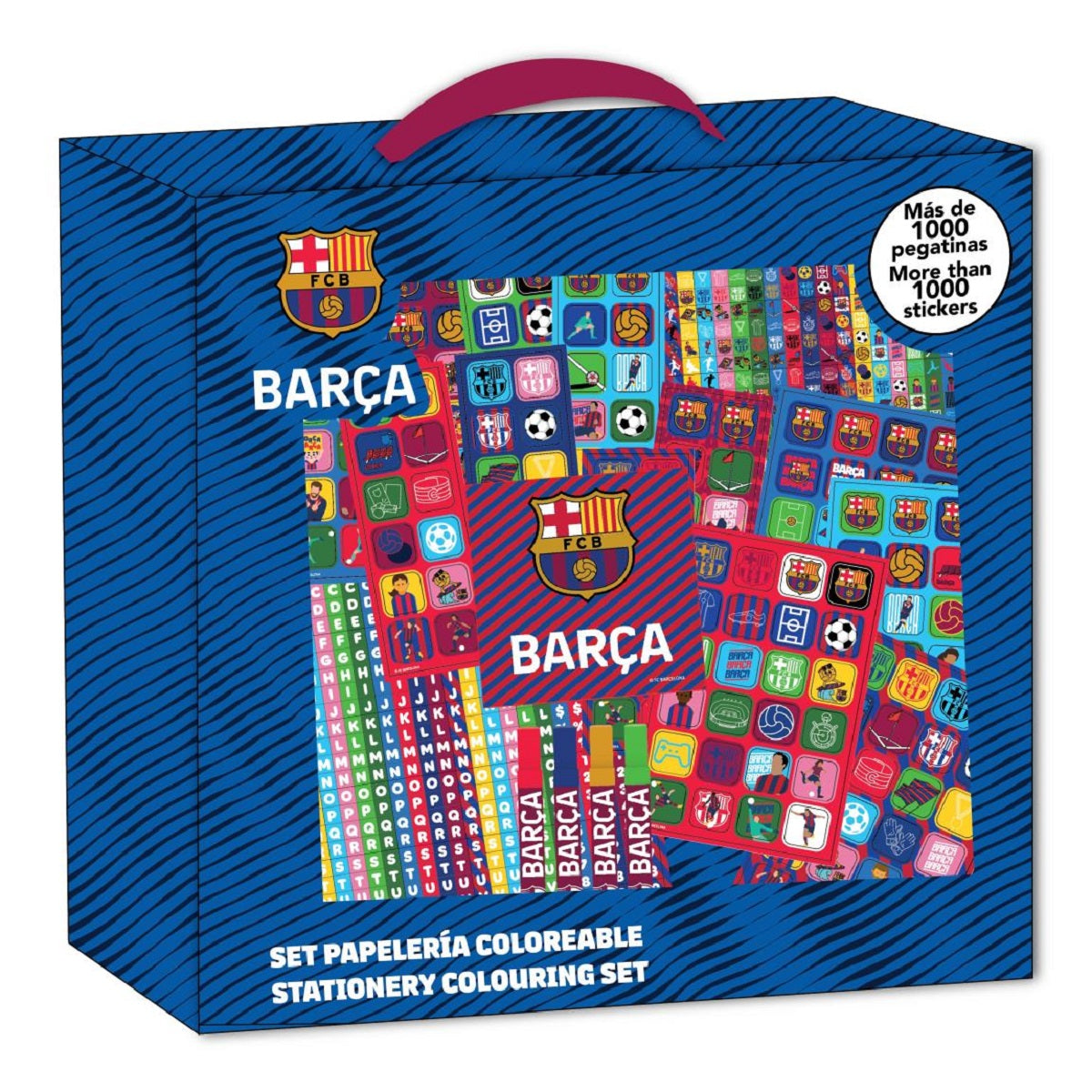 FC Barcelona Colorable Set Rucksack zum Gestalten und Ausmalen