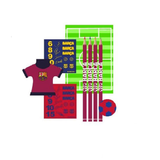 FC Barcelona Schreibwarenset Kinder ausmalbar Schulbedarf