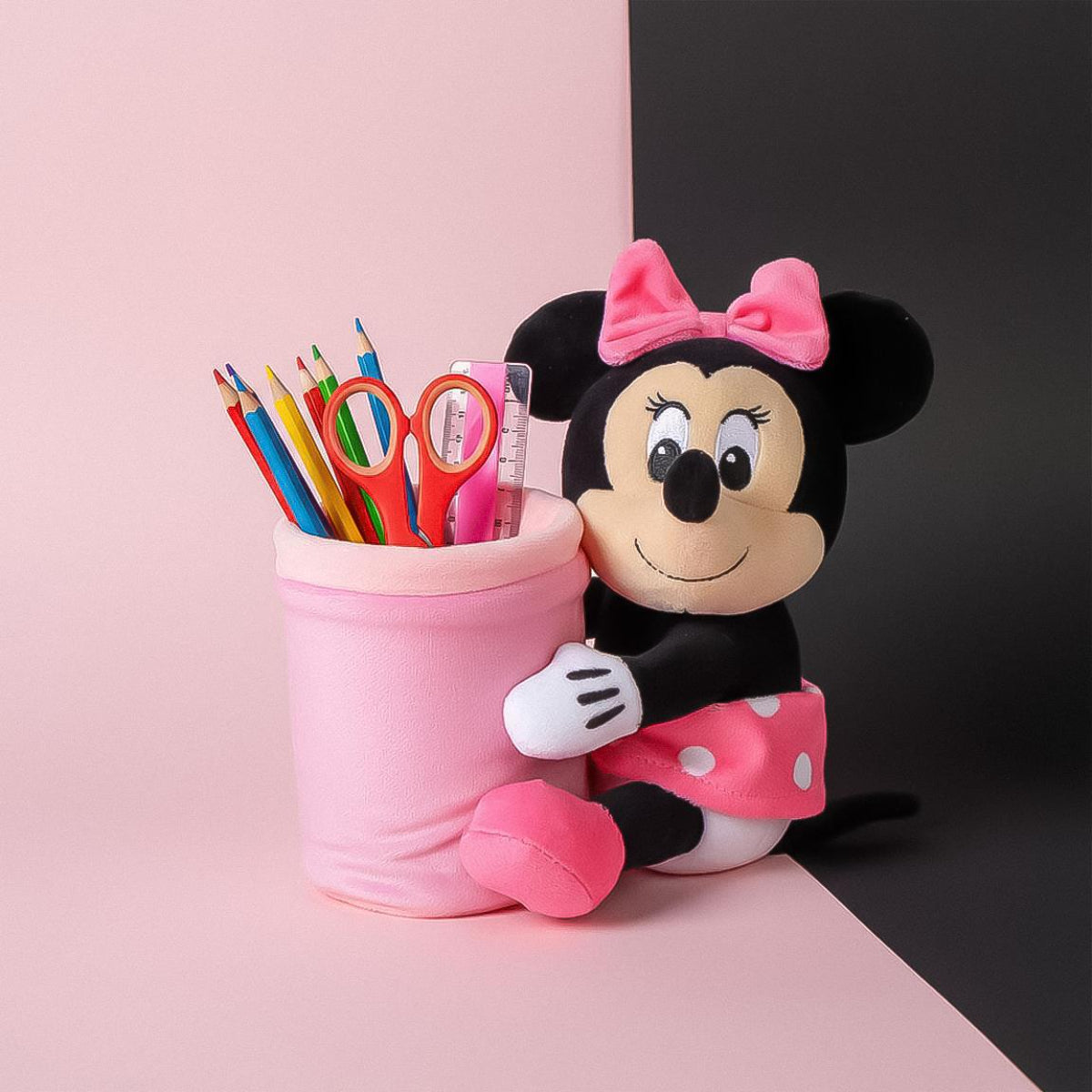 Disney Minnie Mouse Kinder Stiftehalter Plüsch für Bleistifte Marker Schreibtisch und Kinderzimmer