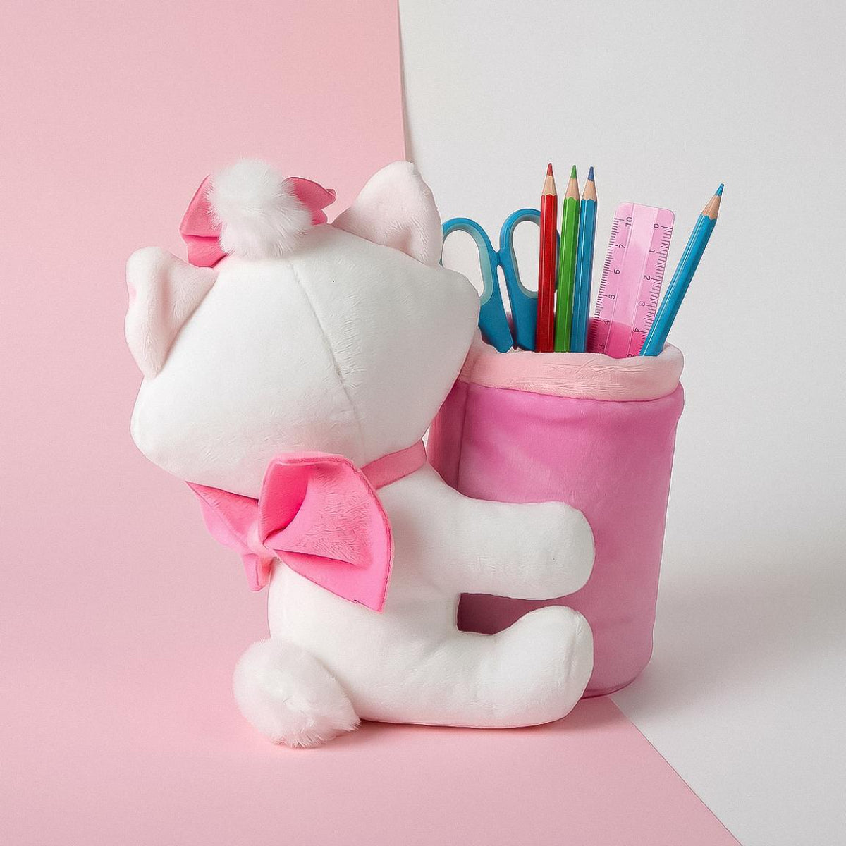 Disney Marie Kinder Stiftehalter Plüsch für Bleistifte Marker Schreibtisch und Kinderzimmer