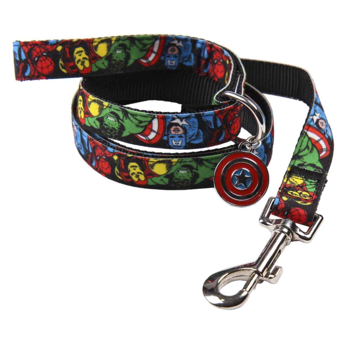 Marvel Hundeleine Größe M 120 cm aus Nylon für Alltag und Spaziergänge