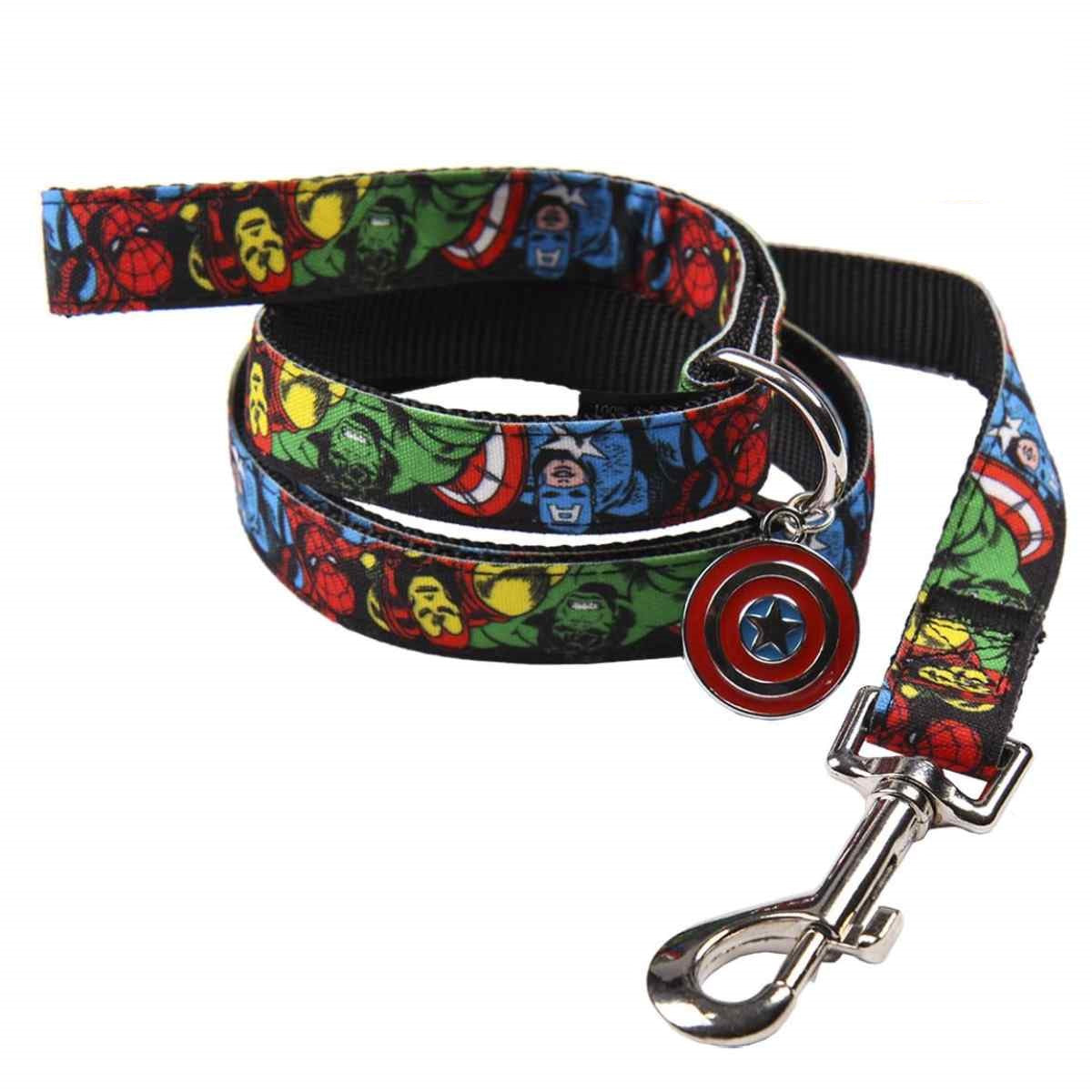 Marvel Hundeleine Größe M 120 cm aus Nylon für Alltag und Spaziergänge