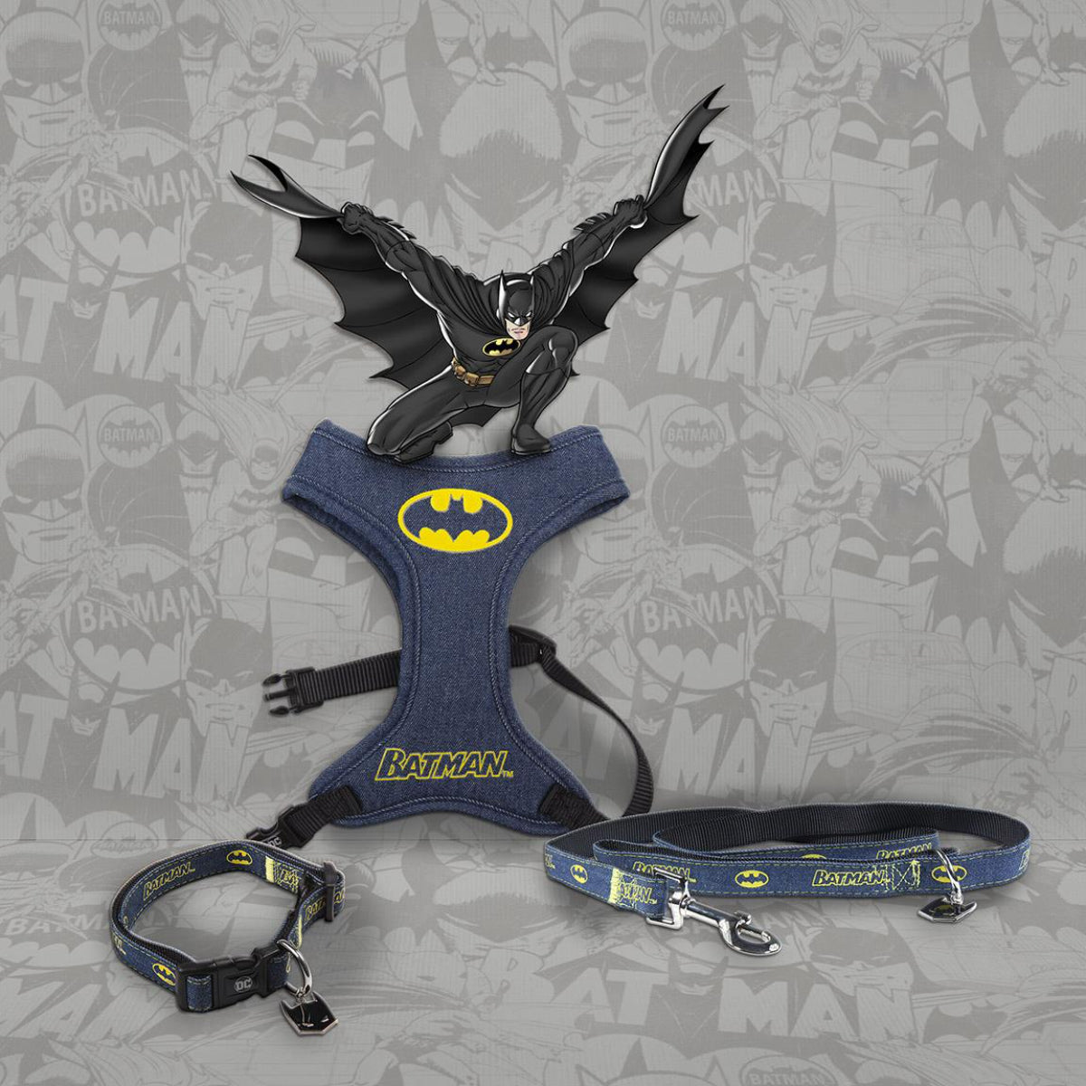 Batman Hundegeschirr XXS/XS – Verstellbar & robust für kleine Hunde