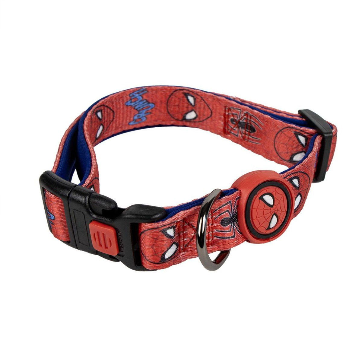 Spiderman Hundehalsband M / L – Robustes Polyester-Halsband für Hunde