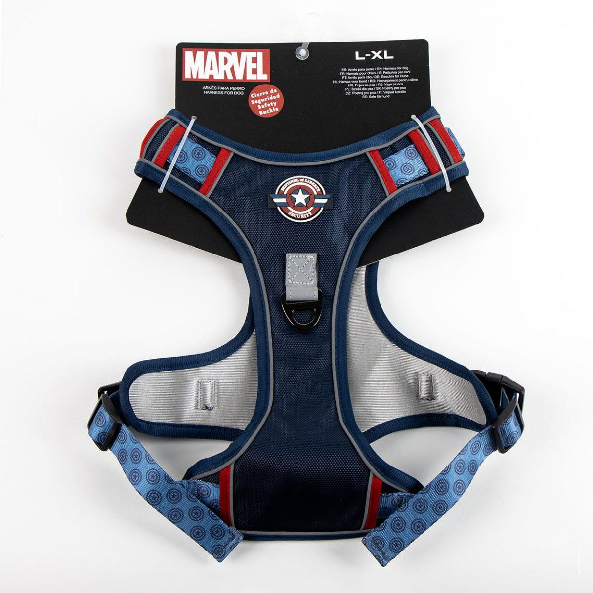 Marvel Premium Hundegeschirr L/XL verstellbares Hunde Geschirr stark & bequem Polyester