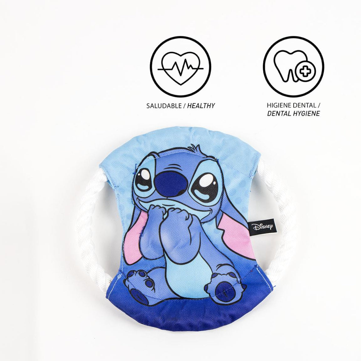 Disney Stitch Hundespielzeug Zahnseil Ring robust Kauspielzeug Hund