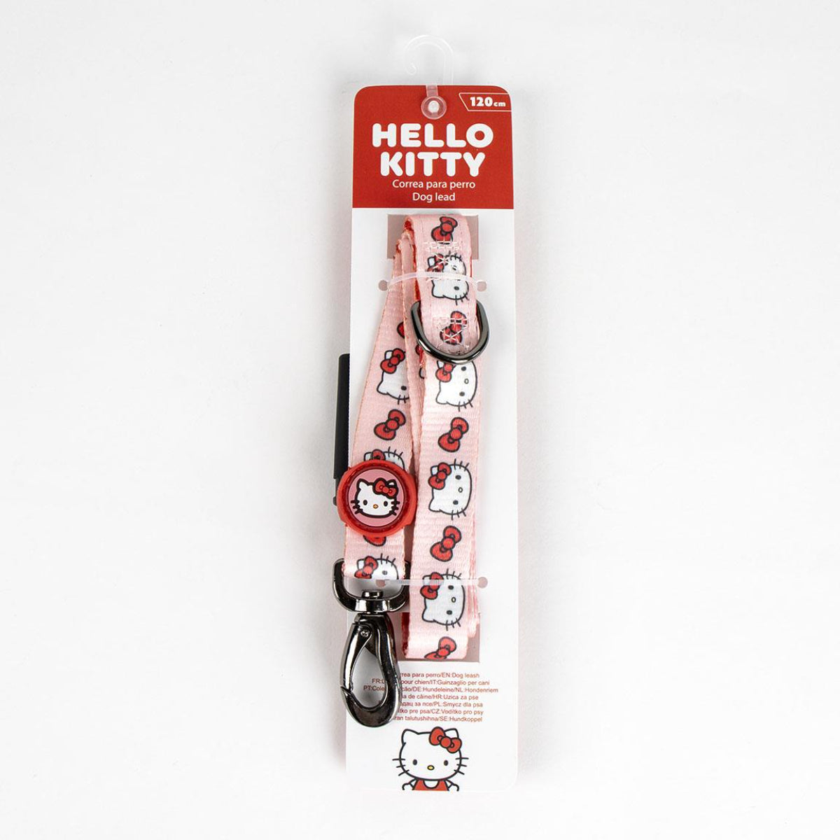 Hello Kitty - Hundeleine M Größe - aus Polyester mit Metallclip