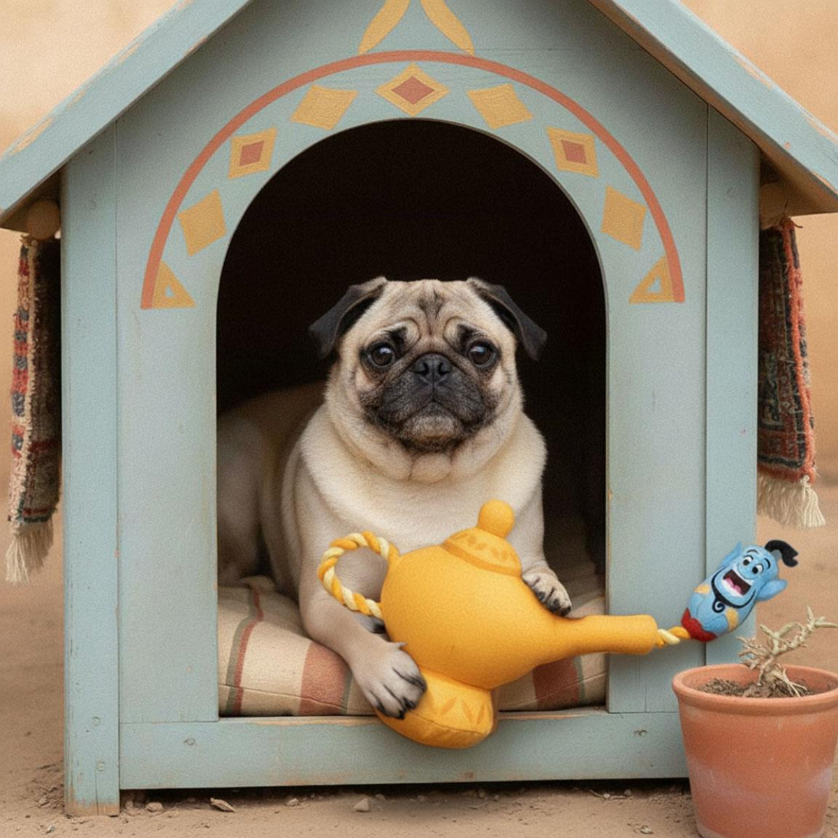 Disney Hundespielzeug Seil für Kauen Spielen und Beschäftigung
