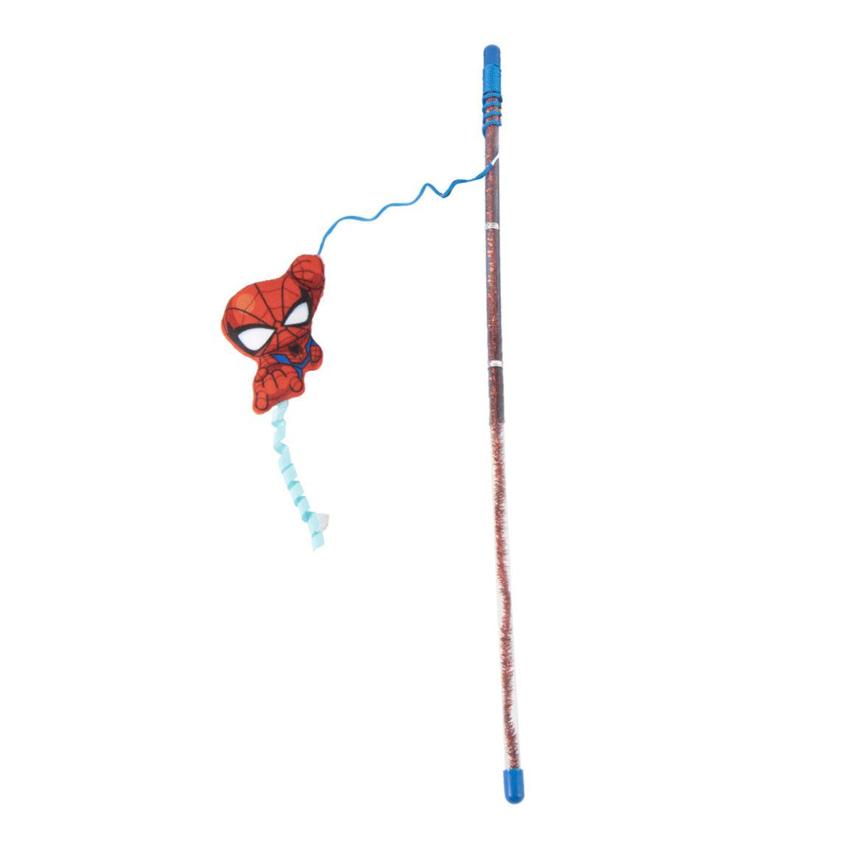 Marvel Spiderman Katzenstab Spielzeug für Stubentiger im Blister 49 cm