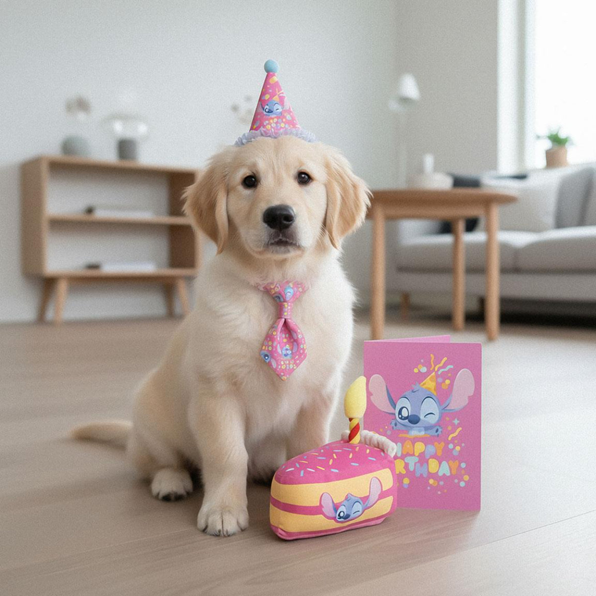 Disney Stitch Hunde Katzen Geburtstag Set Haustier Partyset mit Motiv