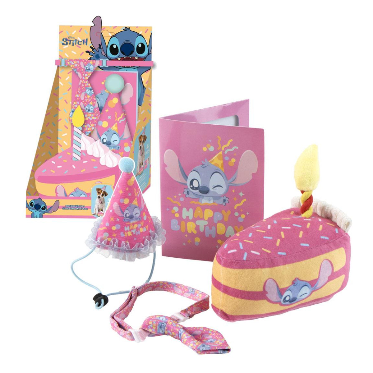 Disney Stitch Hunde Katzen Geburtstag Set Haustier Partyset mit Motiv
