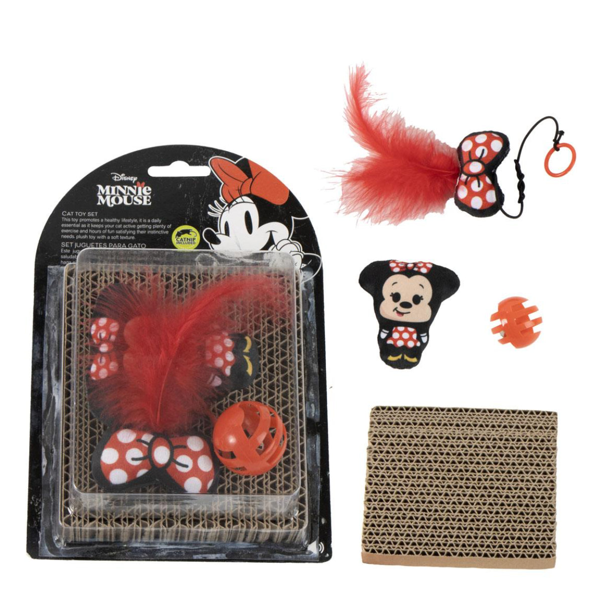 Disney Minnie Mouse Katzen Spielzeug Set mit Lizenzmotiv