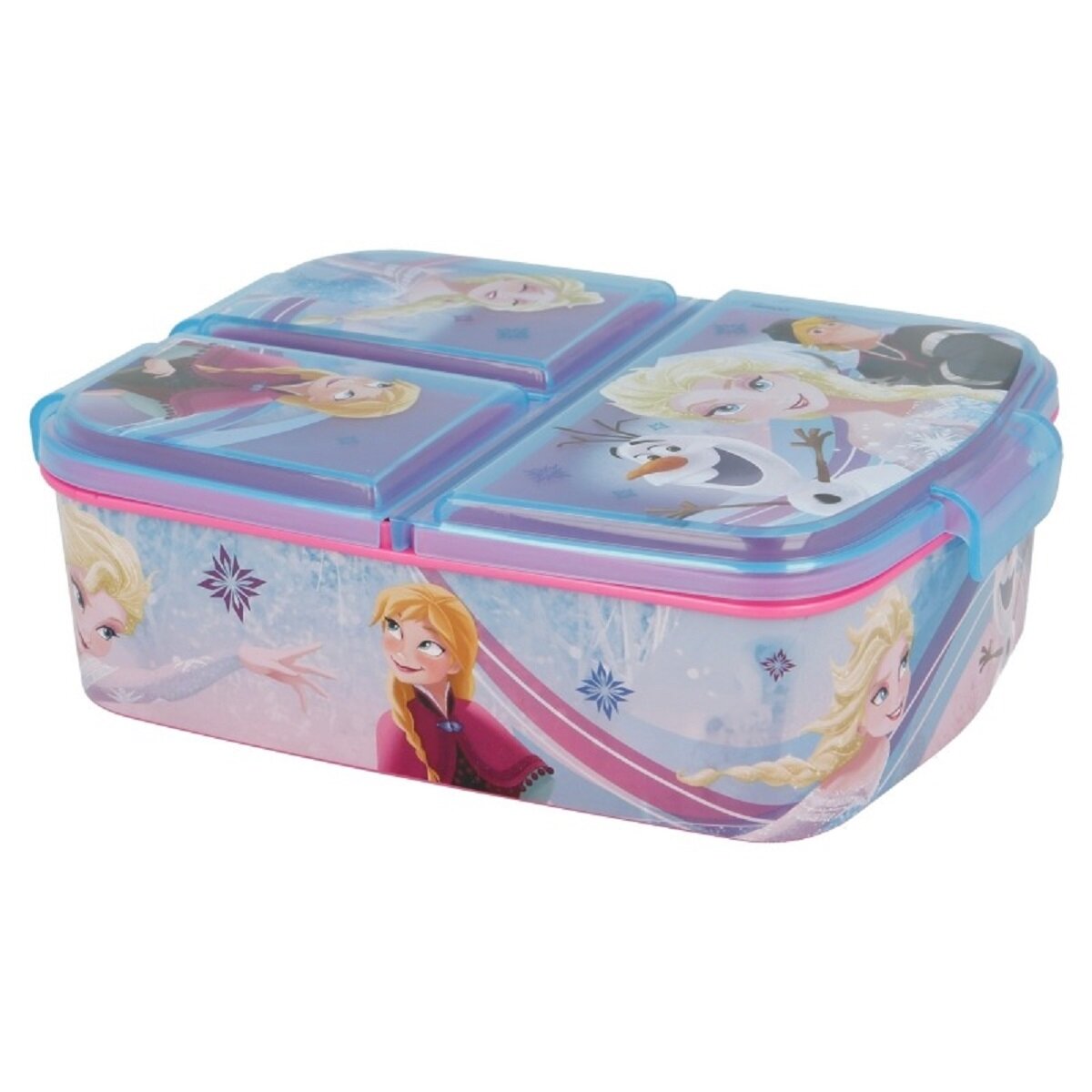 Disney Frozen Kinder Brotdose – Lunchbox mit 3 Fächern & tollem Design