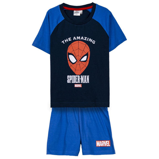 Spiderman Schlafanzug Kinder Pyjama T-Shirt & Short aus 100 % Baumwolle