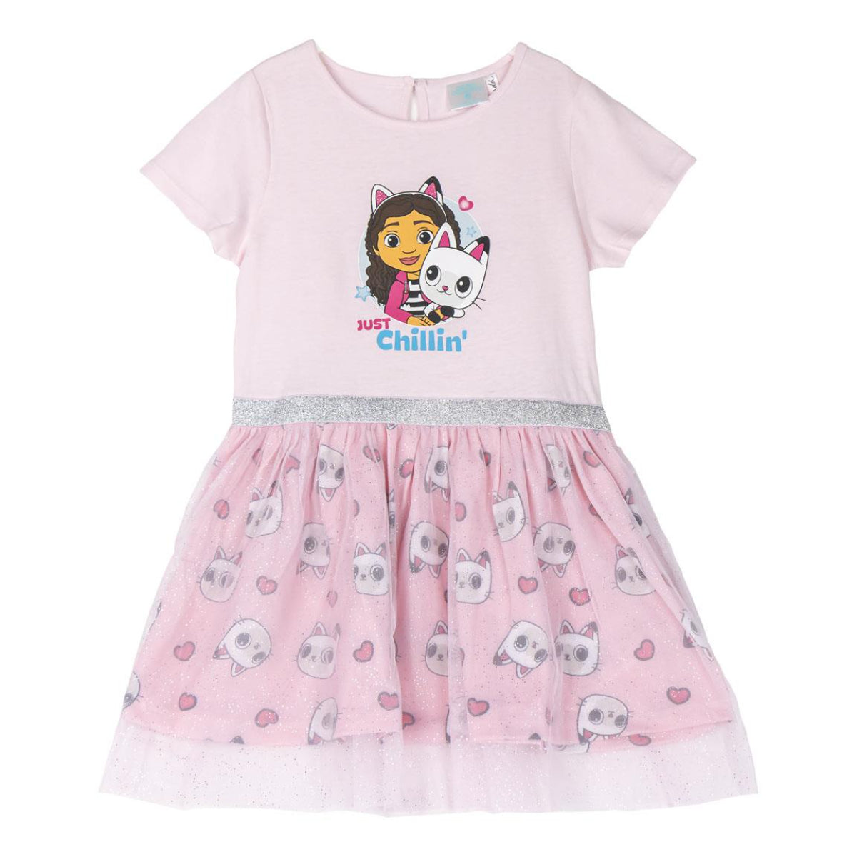 Gabby’s Dollhouse Kinder Kleid 100 % Baumwolle Sommer Freizeitkleid