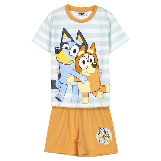 Bluey Schlafanzug Kinder Pyjama T-Shirt & Short aus 100 % Baumwolle