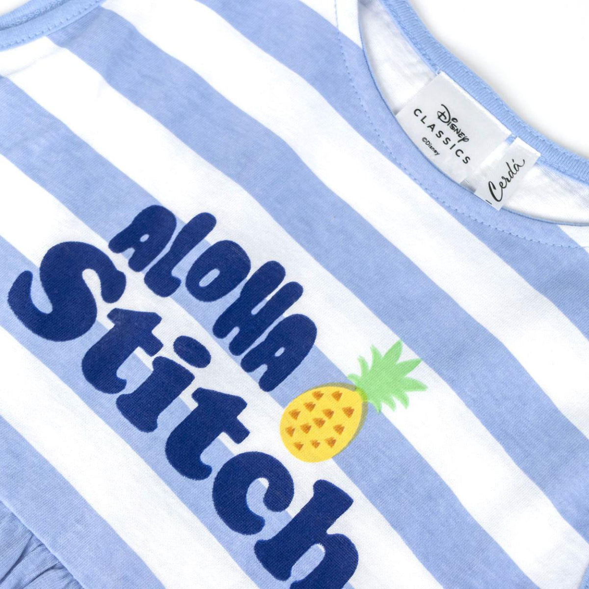 Disney Stitch Baumwolle Mädchen Kleid Nachtwäsche leichtes Kinderkleid