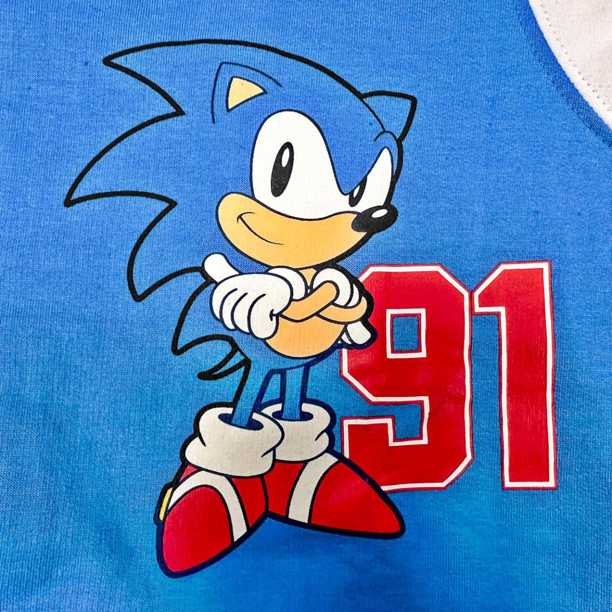 Sonic Kinder Baseballjacke Baumwolle – Freizeit Jacke mit Aufdruck für Jungen