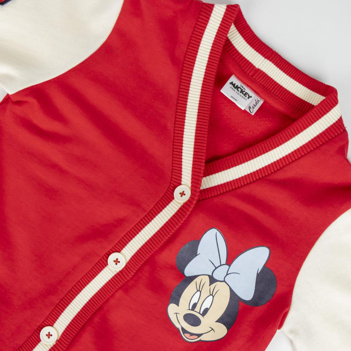 Disney Minnie Mouse Baseballjacke – Kinderjacke aus 100 % Baumwolle