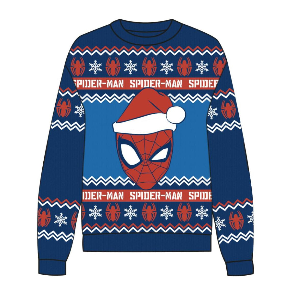 Marvel Spider-Man Weihnachtspullover – Warmer Strickpulli für Kinder
