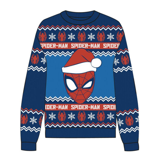 Marvel Spider-Man Weihnachtspullover – Warmer Strickpulli für Kinder