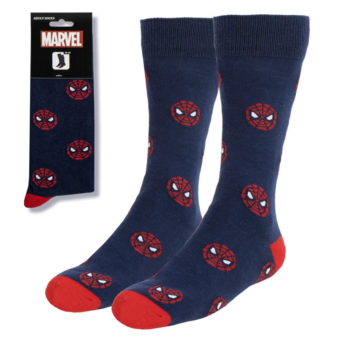 Marvel Spiderman 1 Paar Socken mit komfortabler Passform in Größe 38-45