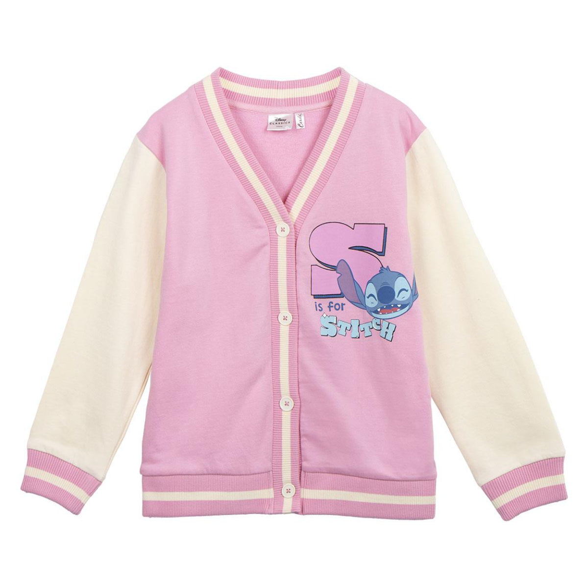 Disney Stitch Baseballjacke – Kinderjacke aus 100 % Baumwolle
