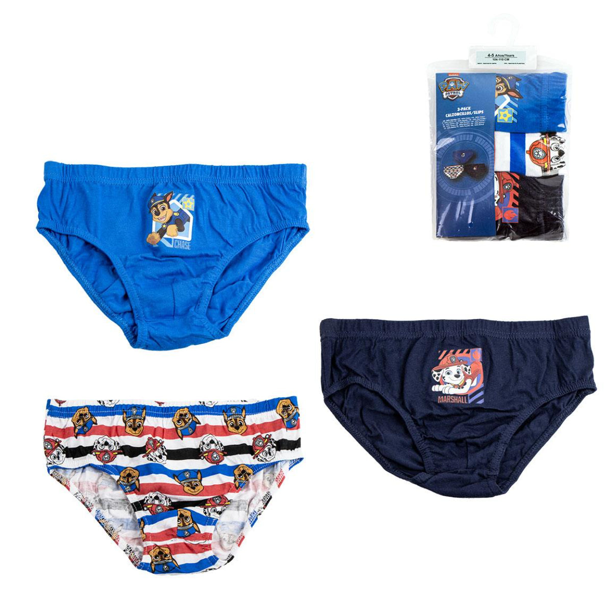 Paw Patrol Unterwäsche Jungen – 3er Pack Kinder Slips Baumwolle